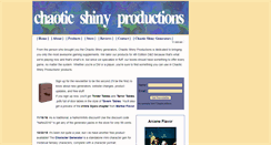 Desktop Screenshot of chaoticshinyproductions.com